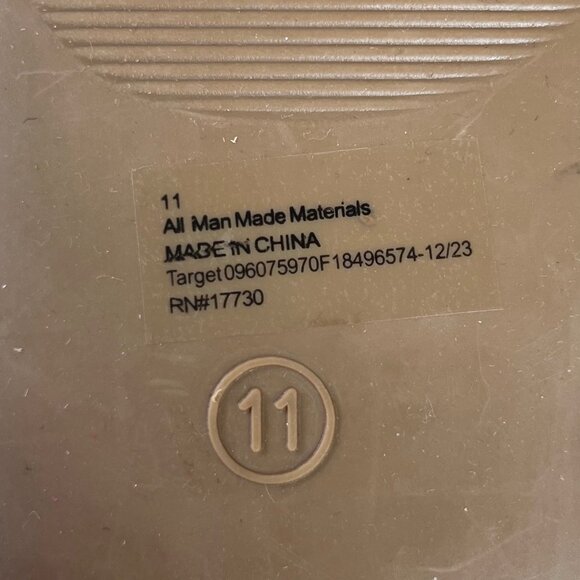 Universal Thread Louie Memory Foam Sandals Womens Cream Size 11 New Strappy - Picture 7 of 11